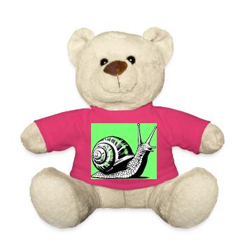 Escargot - Nounours - rose - Devant