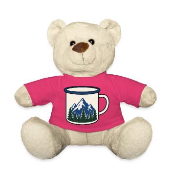 Bergwald Kaffeetasse Motiv - Teddy - Pink - Vorne