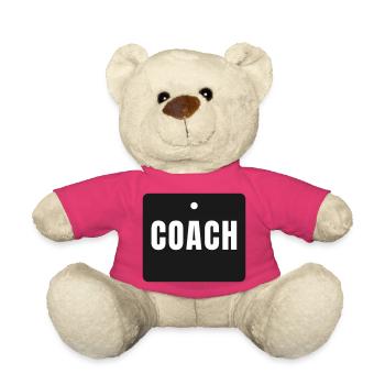 Coach Badge - Danke Trainer Sport Geschenk - Teddy - Pink - Vorne