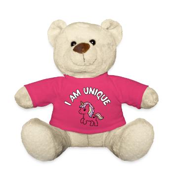 I'm a unique unicorn - Teddy Bear - pink - Front
