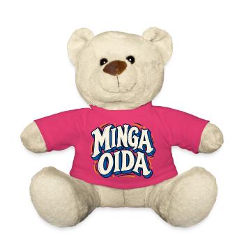 Minga Oida – Bayerischer München Spruch - Teddy - Pink - Vorne
