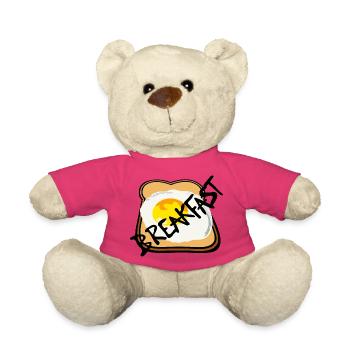 Toast mit Spiegelei Grafik - Teddy - Pink - Vorne