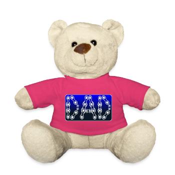 PAPA VÉLO - VÉLO - CHAÎNE - Nounours - rose - Devant