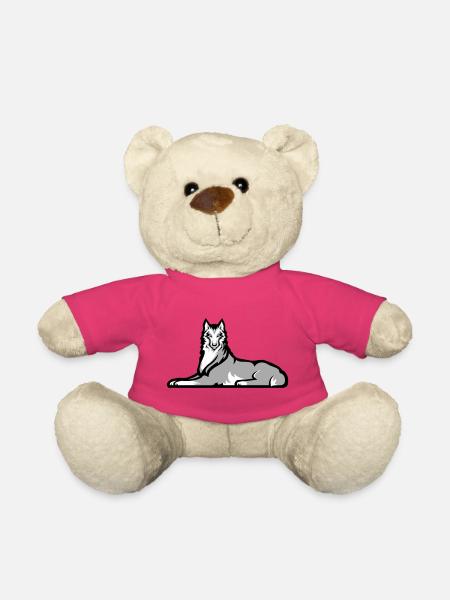 Loup solitaire tchétchène - Nounours - rose