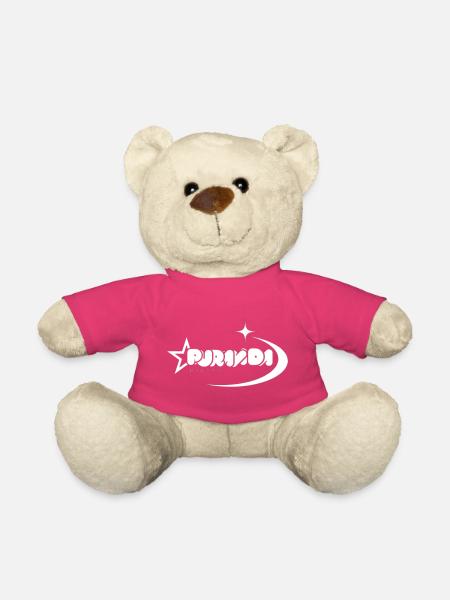 Space Style mit Stern und Komet - Teddy - Pink