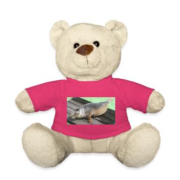 Seal pup on Texel - Teddy Bear - pink - Front