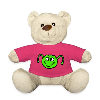 Caterpillar sweet sweet little smiles friendly happy - Teddy Bear - pink - Front