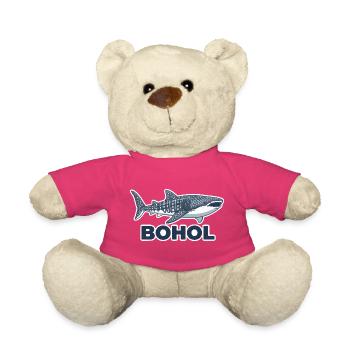 Bohol Whale Shark Motif - Teddy Bear - pink - Front