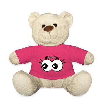 Oeil latéral dessin animé oeil blague - Nounours - rose - Devant