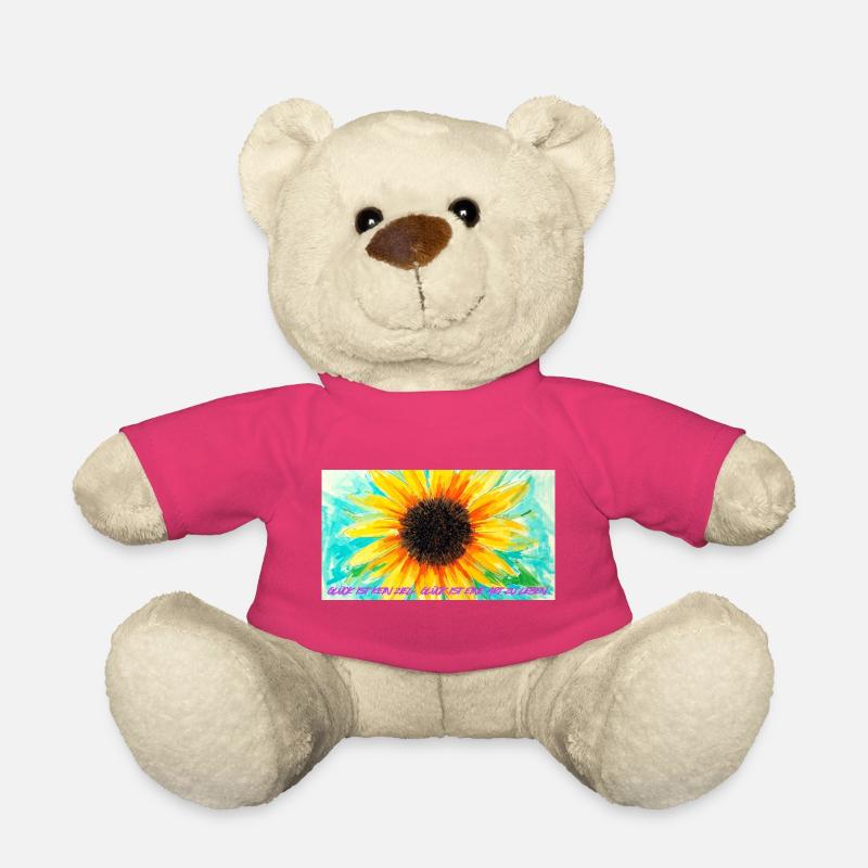 Sonnenblume Farbrausch Kunst - Teddy - Pink