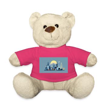 Illustration de la silhouette de Sun City - Nounours - rose - Devant