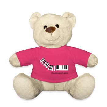 Wenn alles laut wird, spiel ich. - Teddy - Pink - Vorne