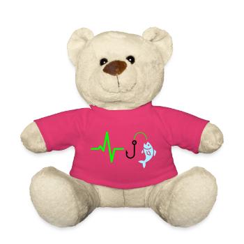 Pulse Line Fishing Fish Icon - Teddy Bear - pink - Front