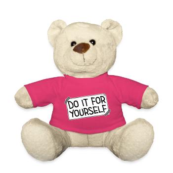 Do It For Yourself Inspirierend Selbstliebe Zitat - Teddy - Pink - Vorne