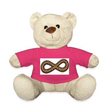 Symbole de l’infini du léopard - Nounours - rose - Devant