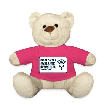 Lustiger Mitarbeiter HR Mitarbeiter Manager Männer Frauen - Teddy - Pink - Vorne