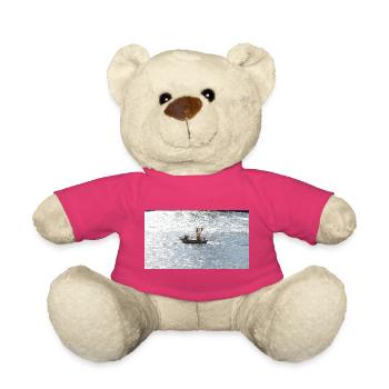 Fischerboot im Glitzermeer - Teddy - Pink - Vorne