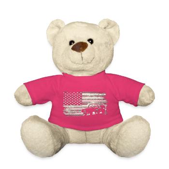 Robuste Americana-Lkw-Flagge - Teddy - Pink - Vorne