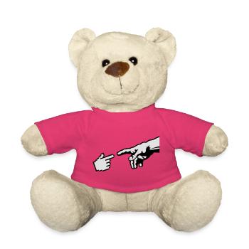 Hand Gottes (Michelangelo) Die Erschaffung Adams - Teddy - Pink - Vorne