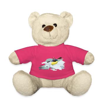 Kajakfahrer im Wildwasserwirbel - Teddy - Pink - Vorne