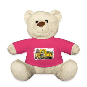 Baustellenfahrzeuge der Oberliga von Erdarbeiten - Teddy - Pink - Vorne