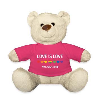 LGBT Pride Month - Liebe ist Liebe. Keine Ausnahmen. - Teddy - Pink - Vorne