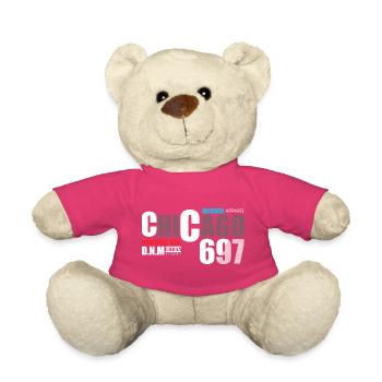 Design d’art de rue urbain de Chicago - Nounours - rose - Devant