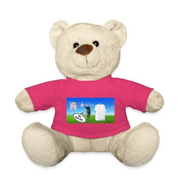 Chiot suspendu pour traîner - Nounours - rose - Devant