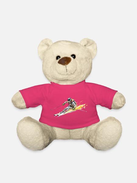 Skifahrer - Teddy - Pink
