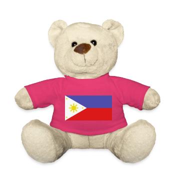 Drapeau philippin - Nounours - rose - Devant