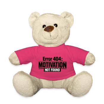 404 Motivation non trouvée Drôle d’humour - Nounours - rose - Devant