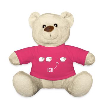  Ich Lustiges Schaf Motiv für Introvertierte - Teddy - Pink - Vorne
