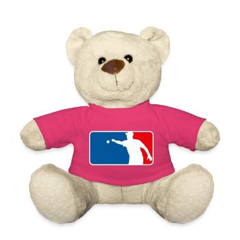 Petanque_Boule_Logo_Major_League_USA_France_Sty - Teddy Bear - pink - Front
