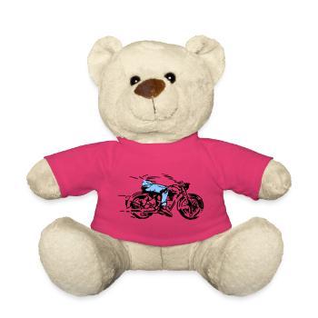 cycliste - Nounours - rose - Devant