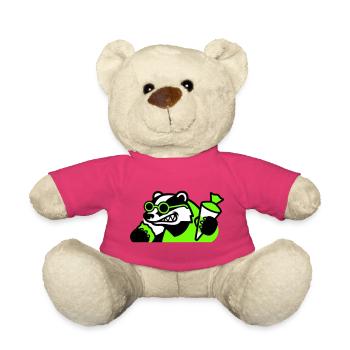 Icône de la rentrée scolaire de Badger Cool - Nounours - rose - Devant