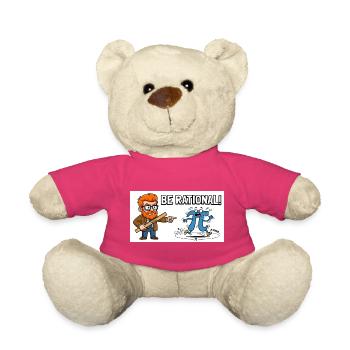 Be Rational Math Cartoon - Teddy - Pink - Vorne