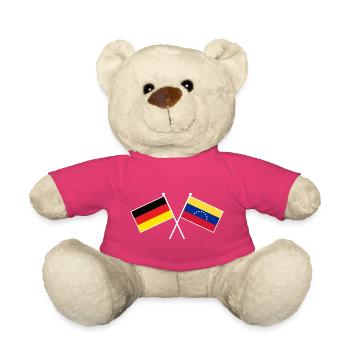 Germany and Venezuela Friendship Flags - Teddy - Pink - Vorne