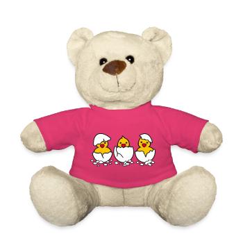 Drei aus dem Ei (d) - Nounours - rose - Devant