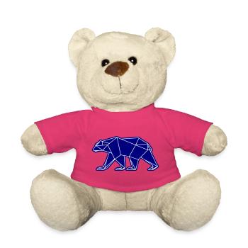 Polar Bear Polar Bear Polygon Icon - Teddy Bear - pink - Front