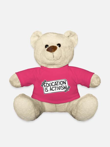 Education Is Activism Bildung Aktivismus Statement - Teddy - Pink