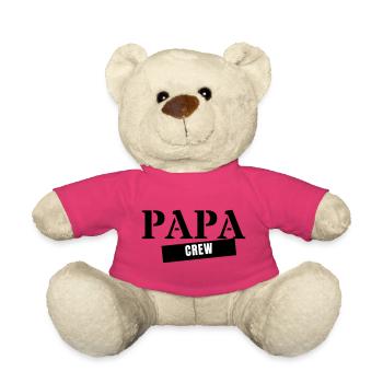 Dad Crew - Father Father's Day Family Matching Look - Teddy Bear - pink - Front