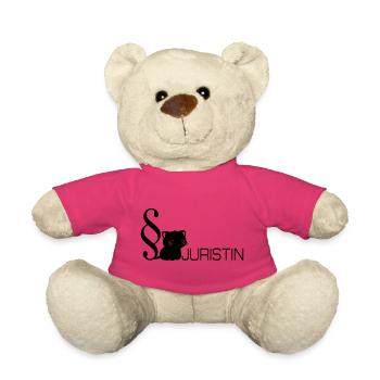 Law Cat Lawyer - Teddy Bear - pink - Front