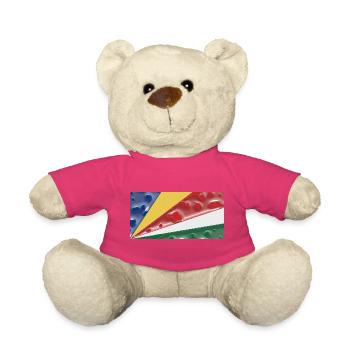 Country Seychelles - Teddy Bear - pink - Front