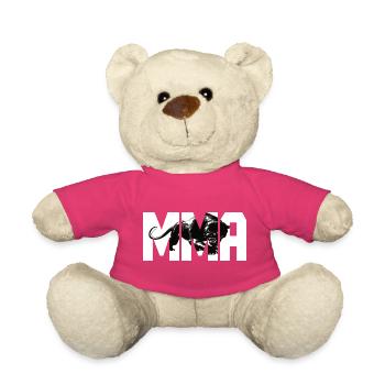 Design MMA avec un gros chat - Nounours - rose - Devant