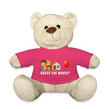 Guess the Movie Funny Humorous - Teddy Bear - pink - Front