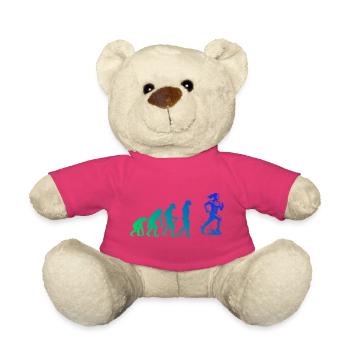 Motif de course clair pour chaque jour - Nounours - rose - Devant