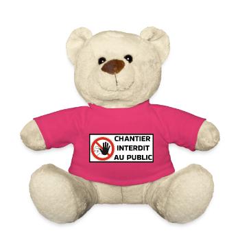 Keine Baustelle - Teddy - Pink - Vorne
