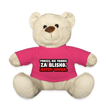 Bitte parken Sie nicht zu nah. Ich bin fett. - Teddy - Pink - Vorne