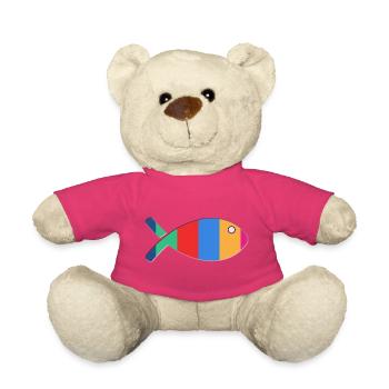 FISH. MEMORY. SARDINE. APRIL FOOL. SEA - Teddy Bear - pink - Front