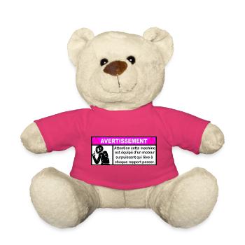 Interdit aux Faibles - Nounours - rose - Devant